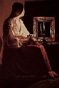 Georges de La Tour The Penitent Magdalene, Metropolitan painting